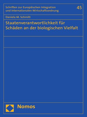 cover image of Staatenverantwortlichkeit für Schäden an der biologischen Vielfalt